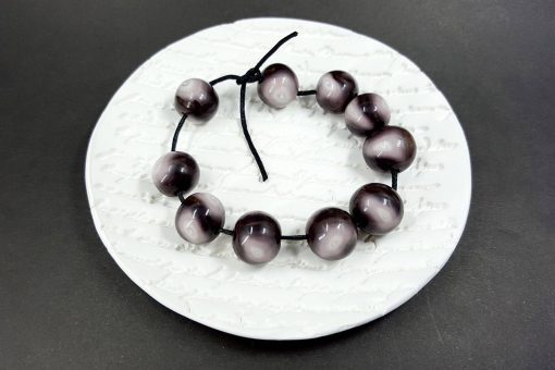 10 pcs Sanded & Buffed Round Beads (Polymer Clay) #7601