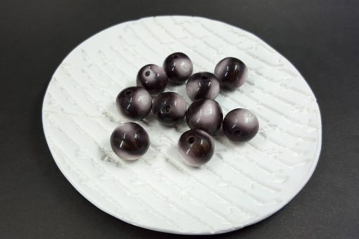 10 pcs Sanded & Buffed Round Beads (Polymer Clay) #7603
