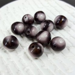 10 pcs Sanded & Buffed Round Beads (Polymer Clay) #7604
