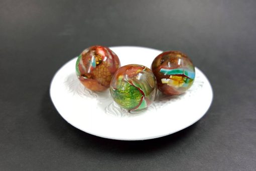 3 pcs Handmade Beads from Polymer Clay #7641