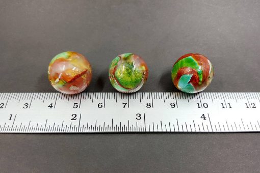 3 pcs Handmade Beads from Polymer Clay #7644