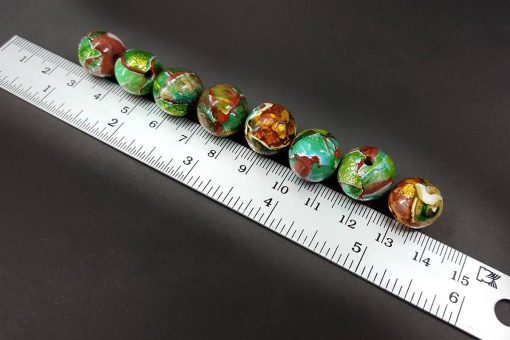 8 pcs Jade Sanded & Polished Beads (Polymer Clay) #7637