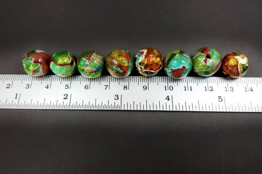 8 pcs Jade Sanded & Polished Beads (Polymer Clay) #7638