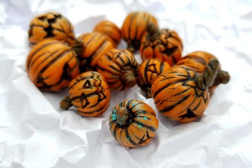 Set of 9 halloween beads from polymer clay #6891