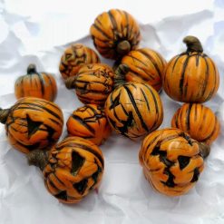 Set of 9 halloween beads from polymer clay #6892