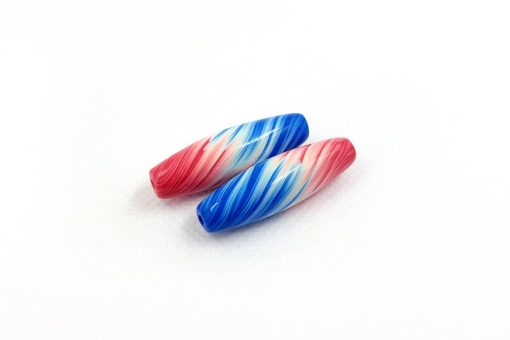 Stretched 2 Beads by Millefiori Technique #6987