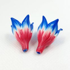 Flowers Beads by Millefiori Technique, Polymer Clay #6990