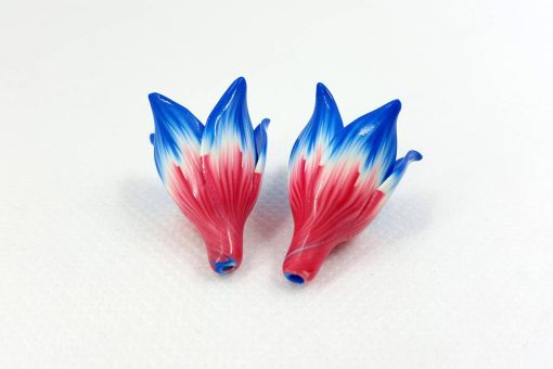 Flowers Beads by Millefiori Technique, Polymer Clay #6990