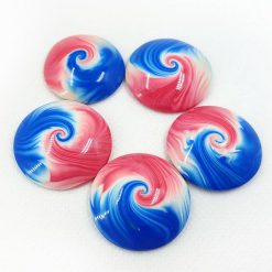 5 Cabochons Beads by Millefiori Technique #7010