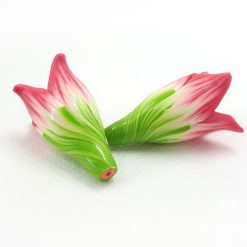 2 Spring Flowers Beads by Millefiori Technique #7043