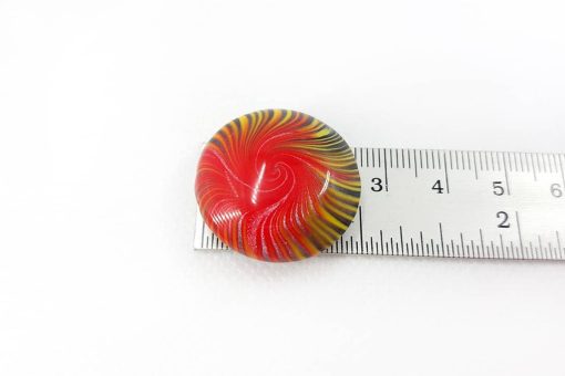 Shining Cabochon Beads by Millefiori Technique #7119