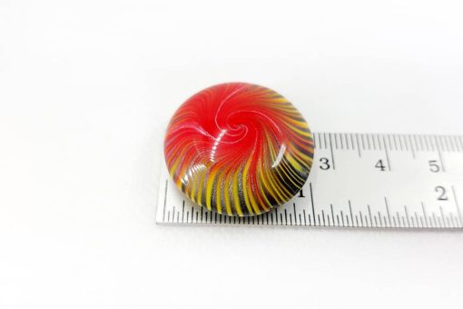 Shining Cabochon Beads by Millefiori Technique #7123