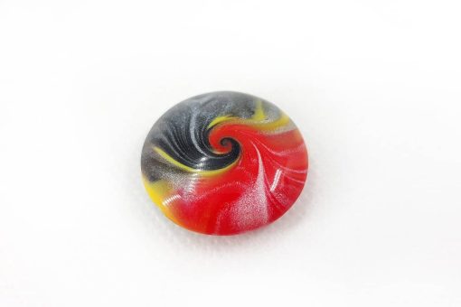 Cabochon Shining Bead, Millefiori Technique #7125