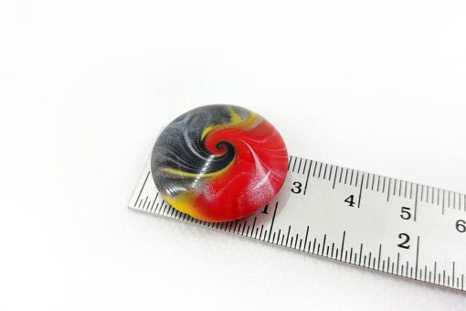 Cabochon Shining Bead, Millefiori Technique #7128