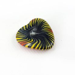Cabochon Heart Bead, Millefiori Technique #7131