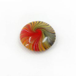 Cabochon Bead by Millefiori Technique, Polymer Clay #7134