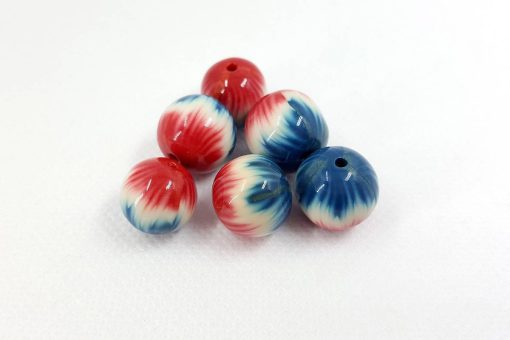 6 Handmade Beads by Millefiori Technique #7145