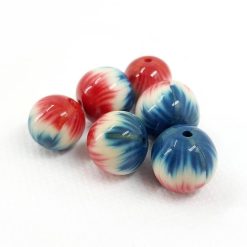 6 Handmade Beads by Millefiori Technique #7146