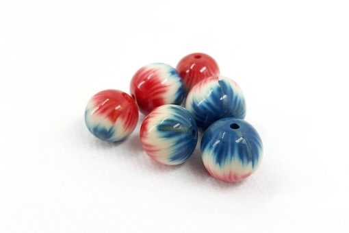 6 Handmade Beads by Millefiori Technique #7146