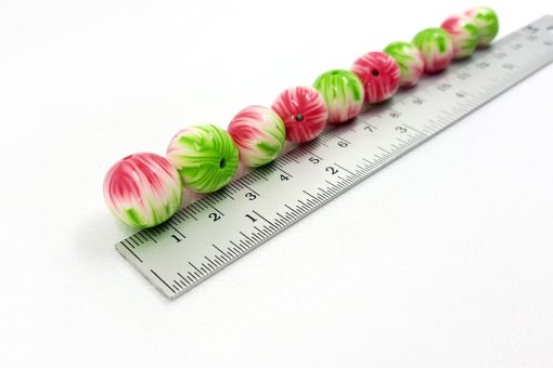 10 Round Beads by Millefiori Technique #7160