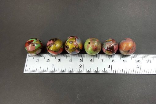 6 pcs Handmade Polymer Clay Beads #7165