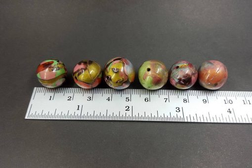 6 pcs Handmade Polymer Clay Beads #7166