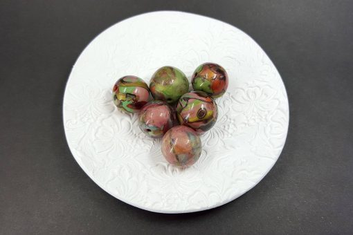 6 pcs Handmade Polymer Clay Beads #7169