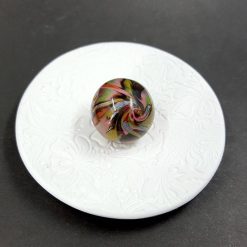 Rounded Bead by Mokume Gane Technique, Polymer Clay #7200