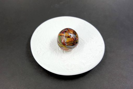 Rounded Bead by Mokume Gane Technique, Polymer Clay #7201