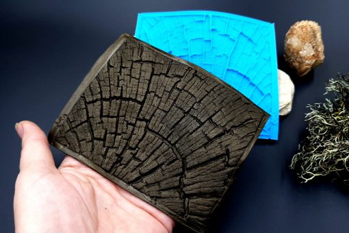 Silicone Texture Cracked Wood - 110x85mm #10370