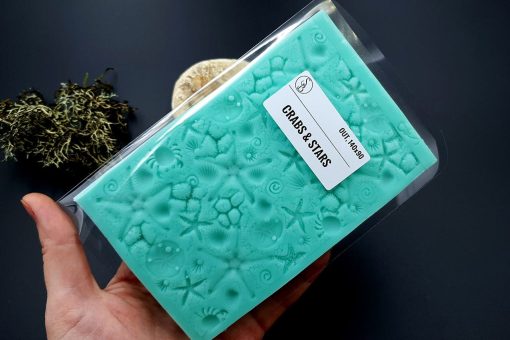 Silicone Texture Crabs&Stars - 140x90mm - Image 12