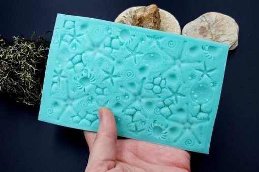 Silicone Texture Crabs&Stars - 140x90mm - Image 8