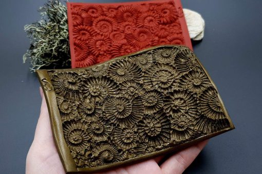 Silicone Texture Ammonites (Opposite) - 140x90mm