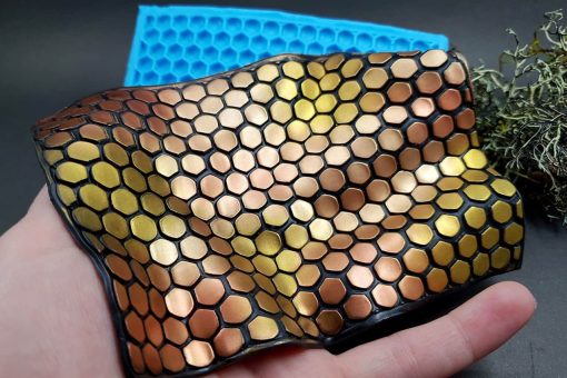 Silicone Texture Honeycomb (Opposite) - 111x80mm - 画像 (5)