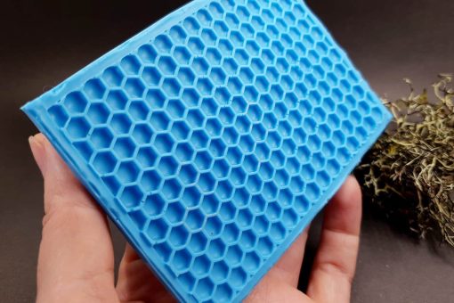 Silicone Texture Honeycomb (Opposite) - 111x80mm - 画像 (2)