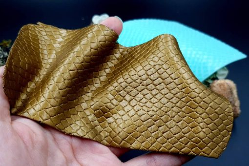Silicone Texture Snake Skin Leather - 190x100mm - Image 4