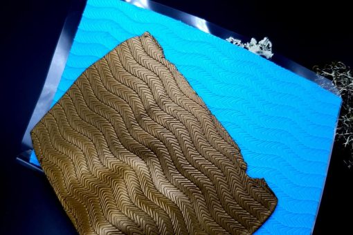 The Waves (Horizontal) Silicone Texture - 180x120mm