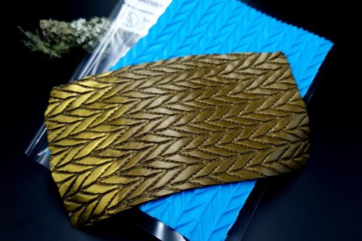 Knitted Pattern Silicone Texture - 180x120mm - Image 4