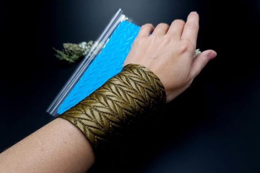 Knitted Pattern Silicone Texture - 180x120mm - Image 2