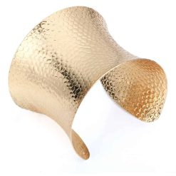 Golden color metal base for baking polymer clay bracelet #14052