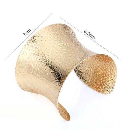 Golden color metal base for baking polymer clay bracelet #14054