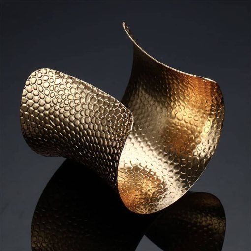 Golden color metal base for baking polymer clay bracelet #14062