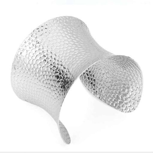Silver color metal base for baking polymer clay bracelet #14053
