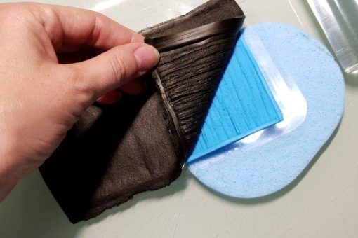 Thin sponge for making good impression from texture #14154