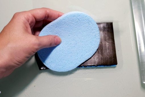Thin sponge for making good impression from texture #14151