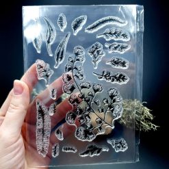 Clear Silicone Stamp "Leaves"