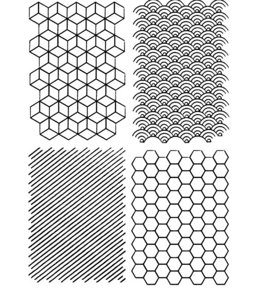 Four Patterns Stamp #12861