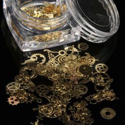 Gold Metal Micro Gear Mixed Steampunk Watch Parts #16282
