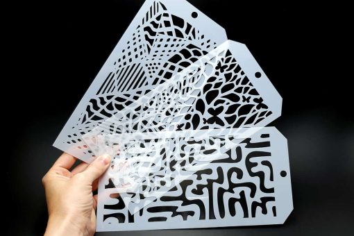 Set of 3 Doodle Patterns (12x24cm) #17060