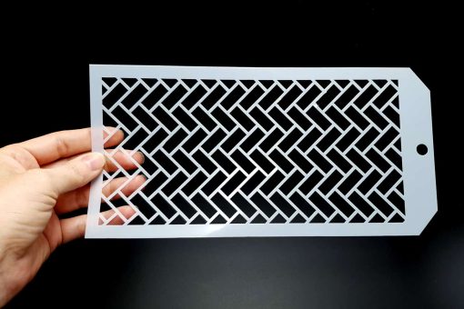 Set of 3 Bricks and lines (12x24cm) #17181